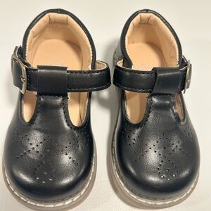 Toddler Black T-Strap Mary Jane Dress Shoes Size 21 Classic Church Wedding Shoes